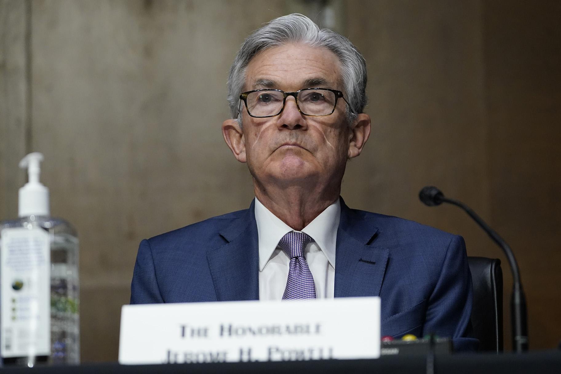 In this Dec. 1, 2020 file photo, Chairman of the Federal Reserve Jerome Powell appears before the Senate Banking Committee on Capitol Hill in Washington. (AP Photo / Susan Walsh, Pool, File)