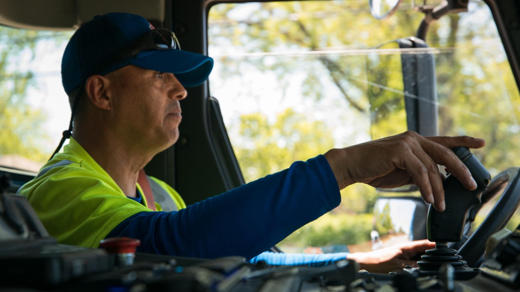 Felix Martinez was named residential sanitation driver of the year. (Michael Izquierdo / WTTW News)