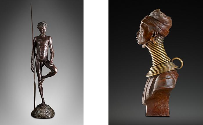 Left: A Nuer Man from Sudan. Right: A Kayan woman from Myanmar. © 2015 The Field Museum (John Weinstein)