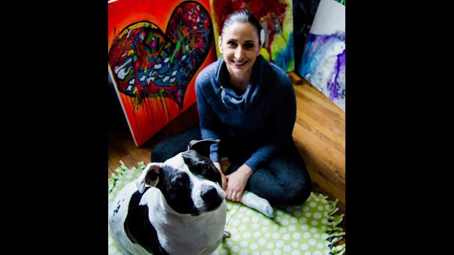 Nicole Quattrocki with her pitbull Gigi. (Courtesy Nicole Quattrocki) 