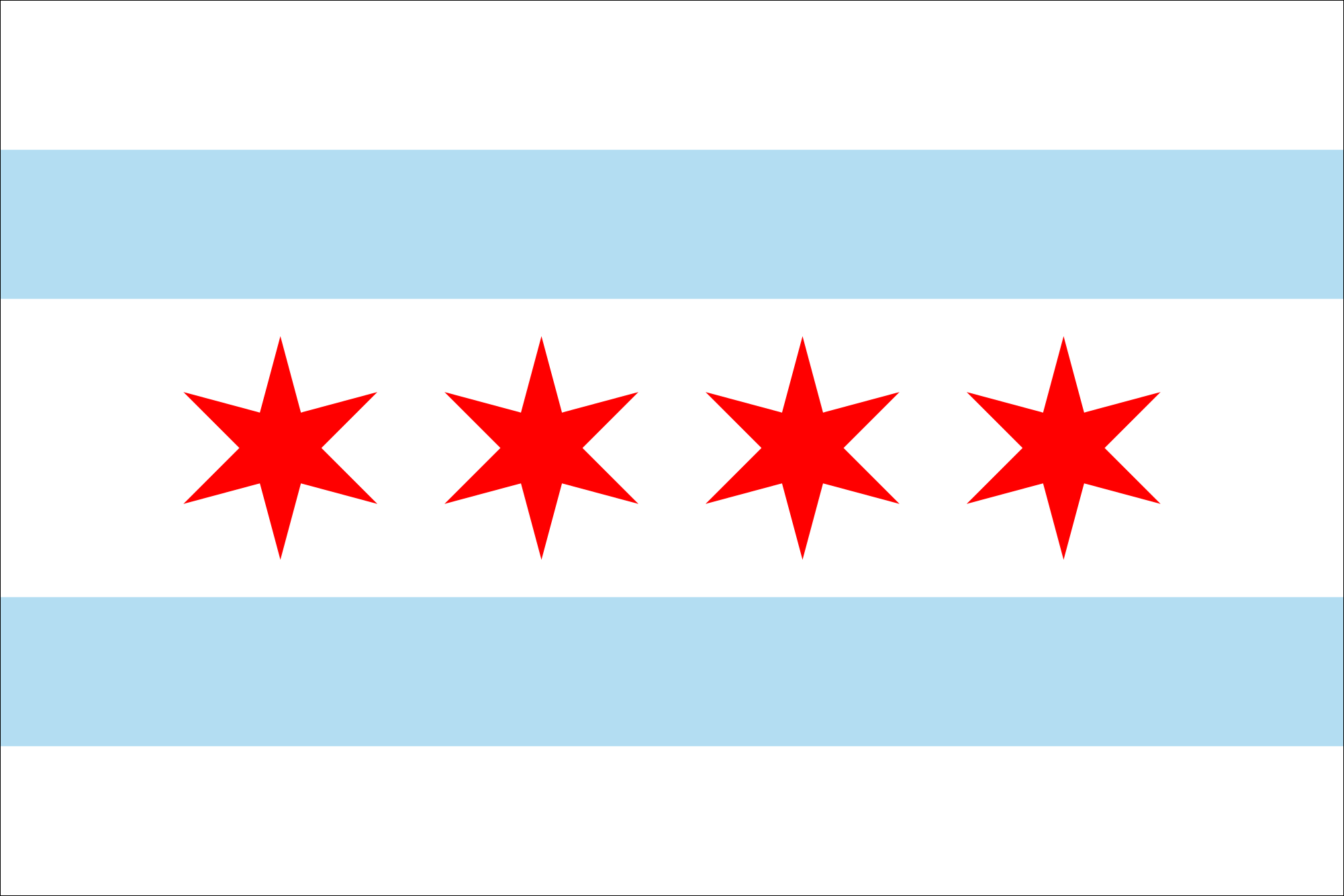 South Side Chicago, Chicago Flag Design T-Shirt