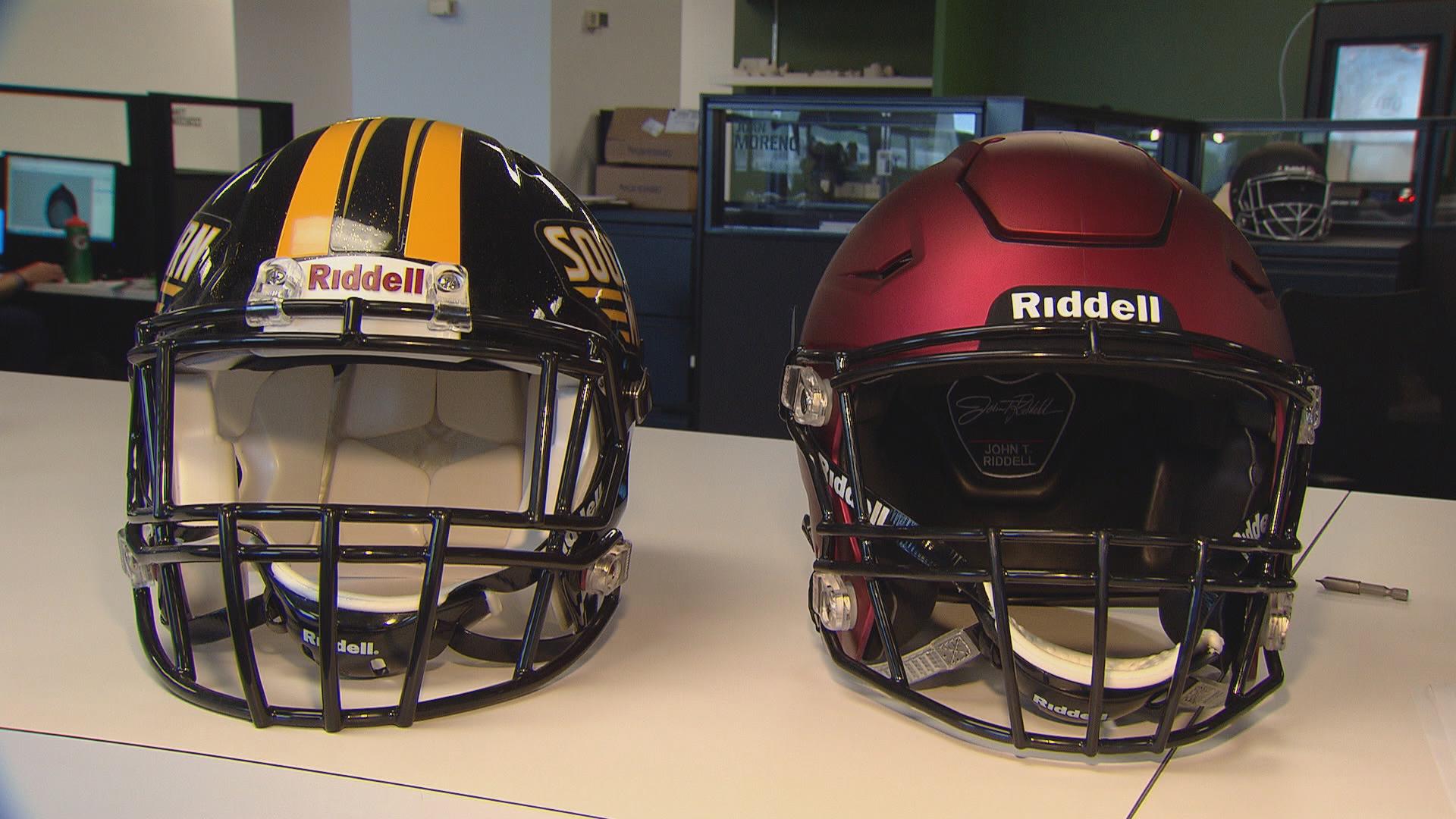 Padded helmet cover shows little protection for football players