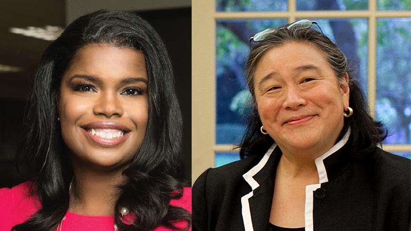 Kim Foxx and Tina Tchen