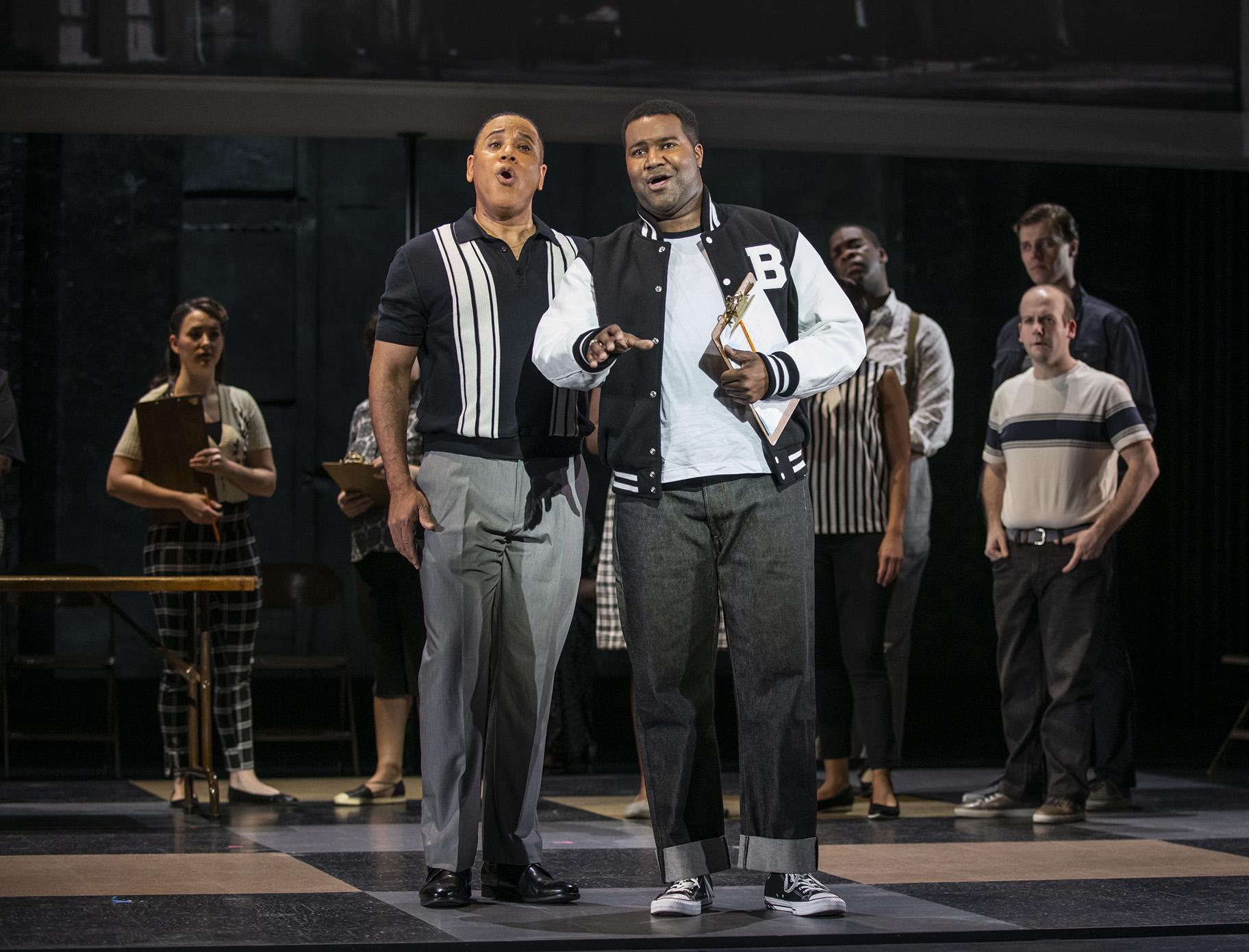 Robert Sims and Tyrone Chambers, II in Chicago Opera Theater’s “Freedom Ride.” (Photo credit: Michael Brosilow)