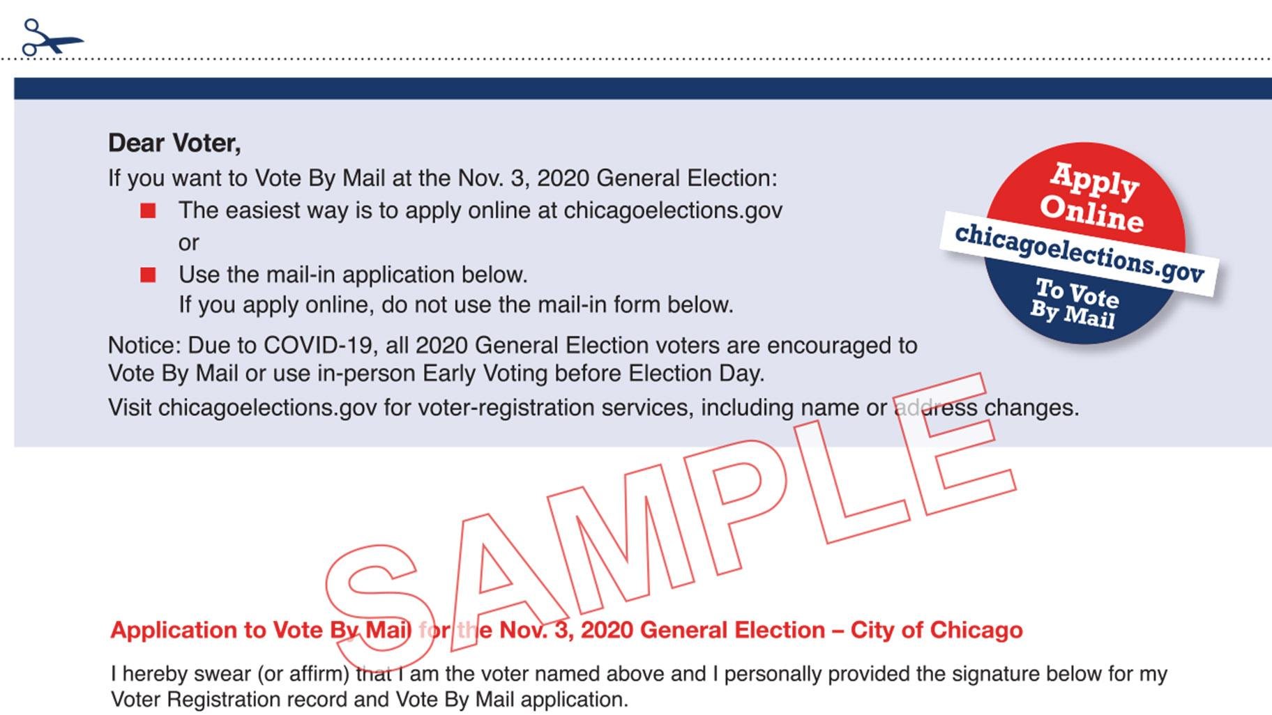 A vote-by-mail sample application. (Click to view full document.)