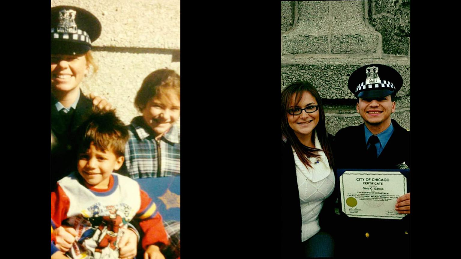 Pictured are Gino Garcia, his mother, Brenda Sexton, and other family members. (Courtesy of Gino Garcia)