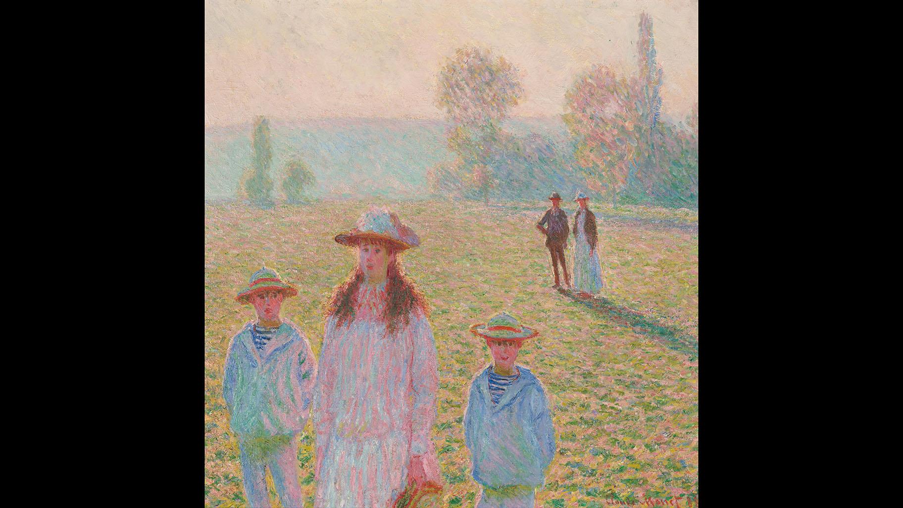 Claude Monet. Landscape with Figures, Giverny, 1888. Private collection.
