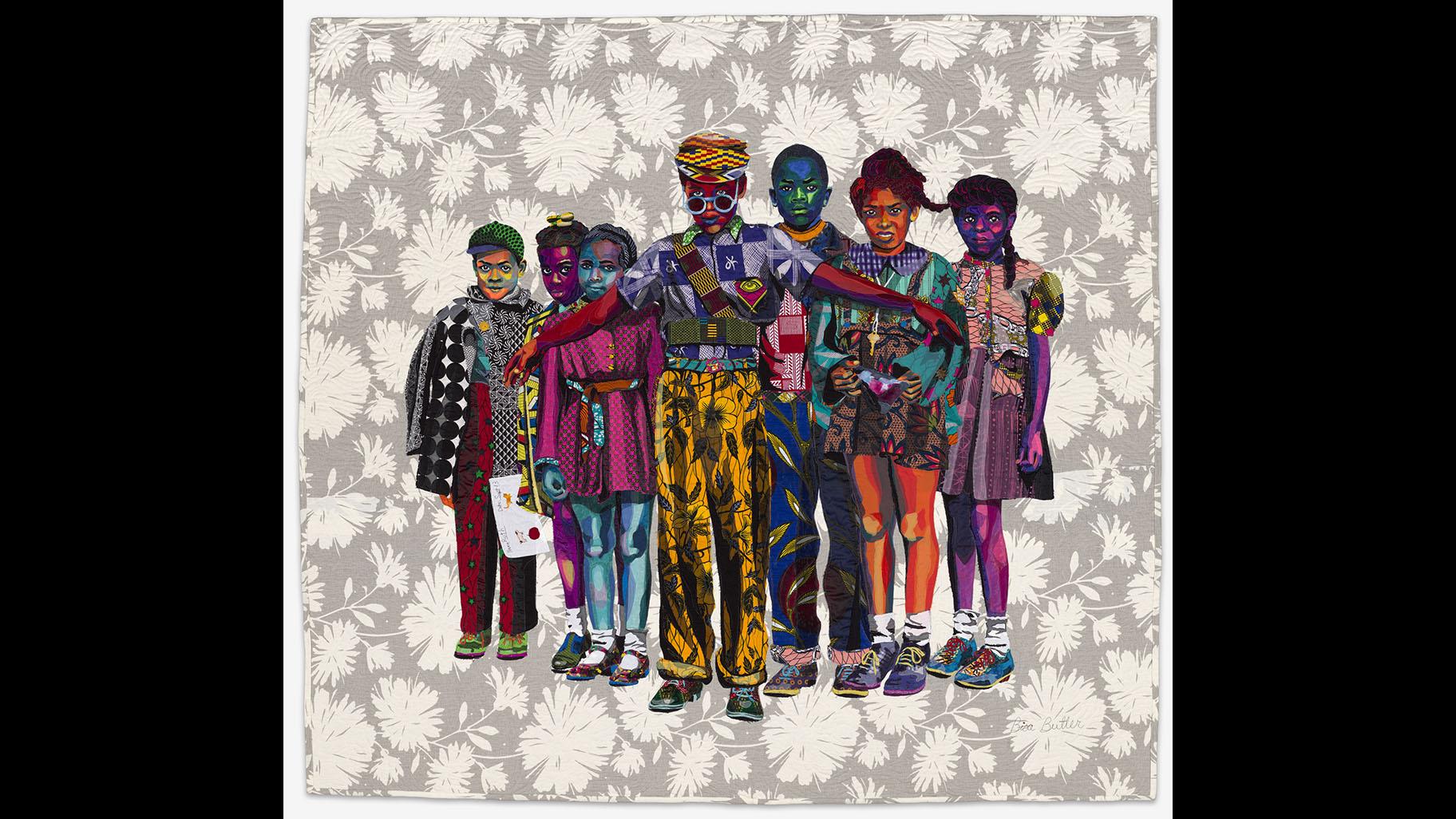 Bisa Butler. “The Safety Patrol,” 2018. Cavigga Family Trust Fund. © Bisa Butler.