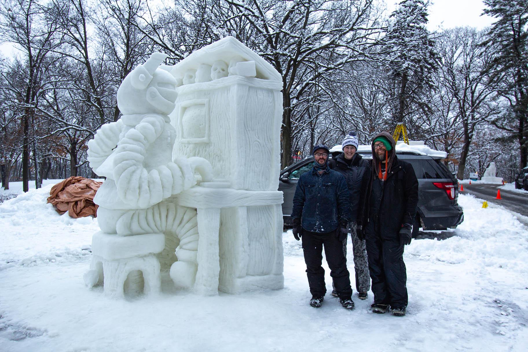 Warm Winter Doesn’t Halt Illinois Snow Sculpting Competition Chicago