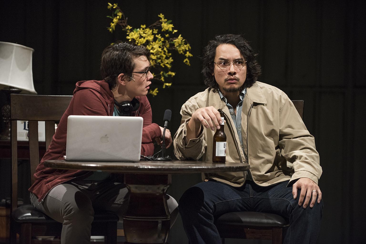 Ian Michael Minh, left, and Matthew Yee in “Vietgone.” (Photo credit: Michael Brosilow)