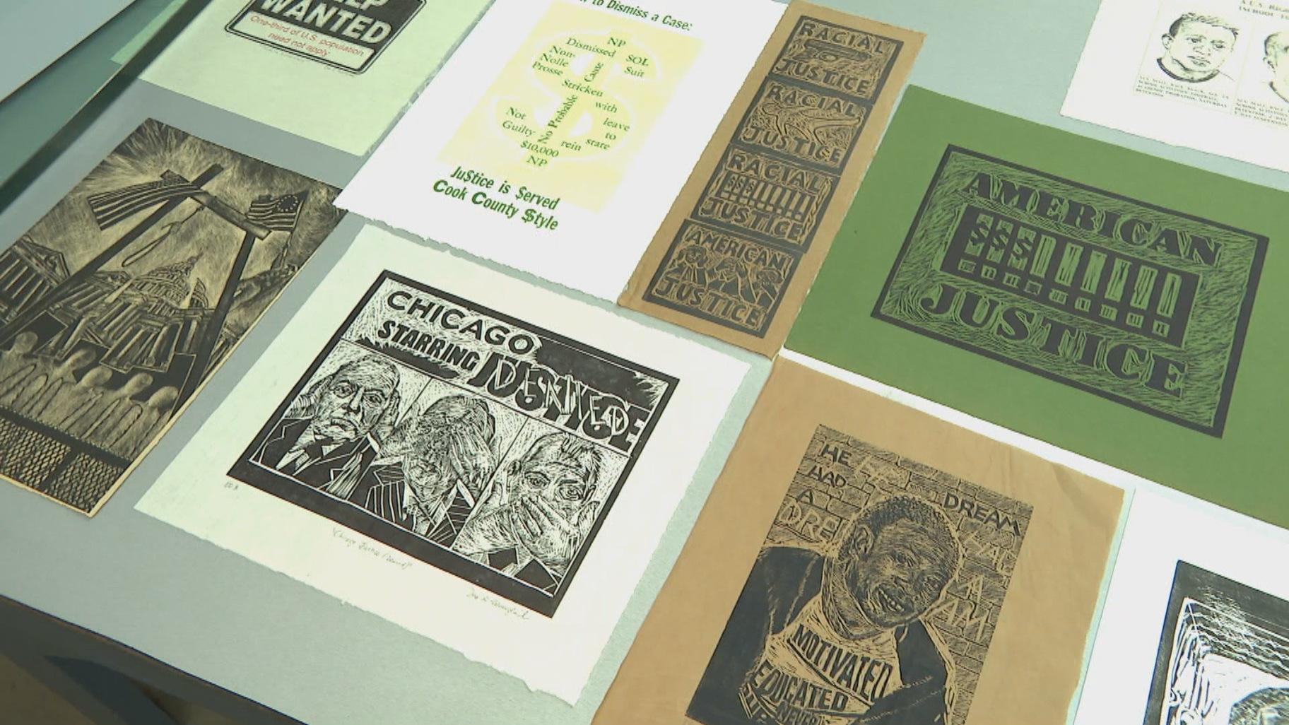 Lawyer and artist Ina Silvergleid uses printmaking to improve criminal justice reform. (WTTW News)
