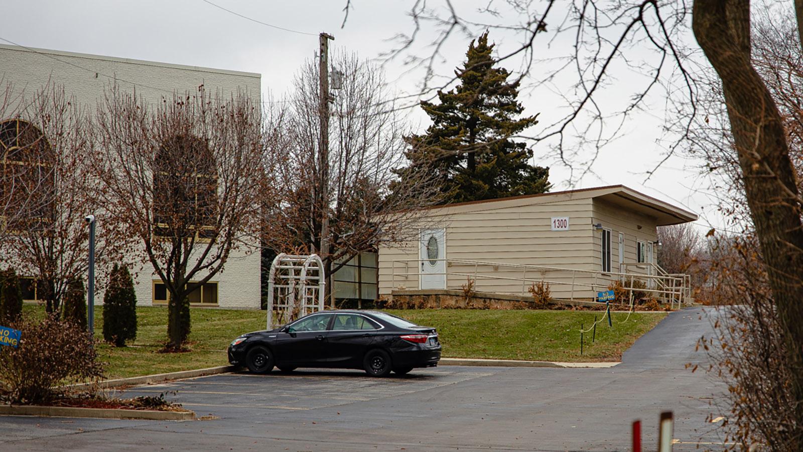 A school building on the campus of the Institute of the Islamic Education is located adjacent to the listed residence of a convicted sex offender. (Michael Izquierdo / WTTW News) 