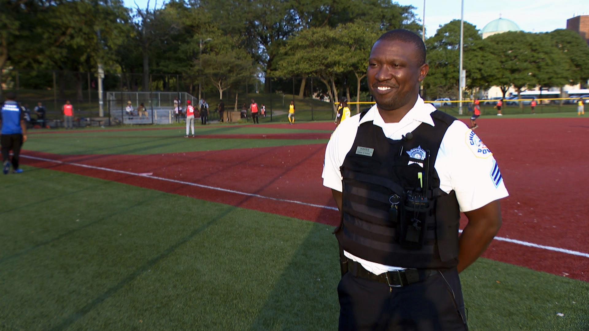 Chicago police Sgt. Jermaine Harris (WTTW News)