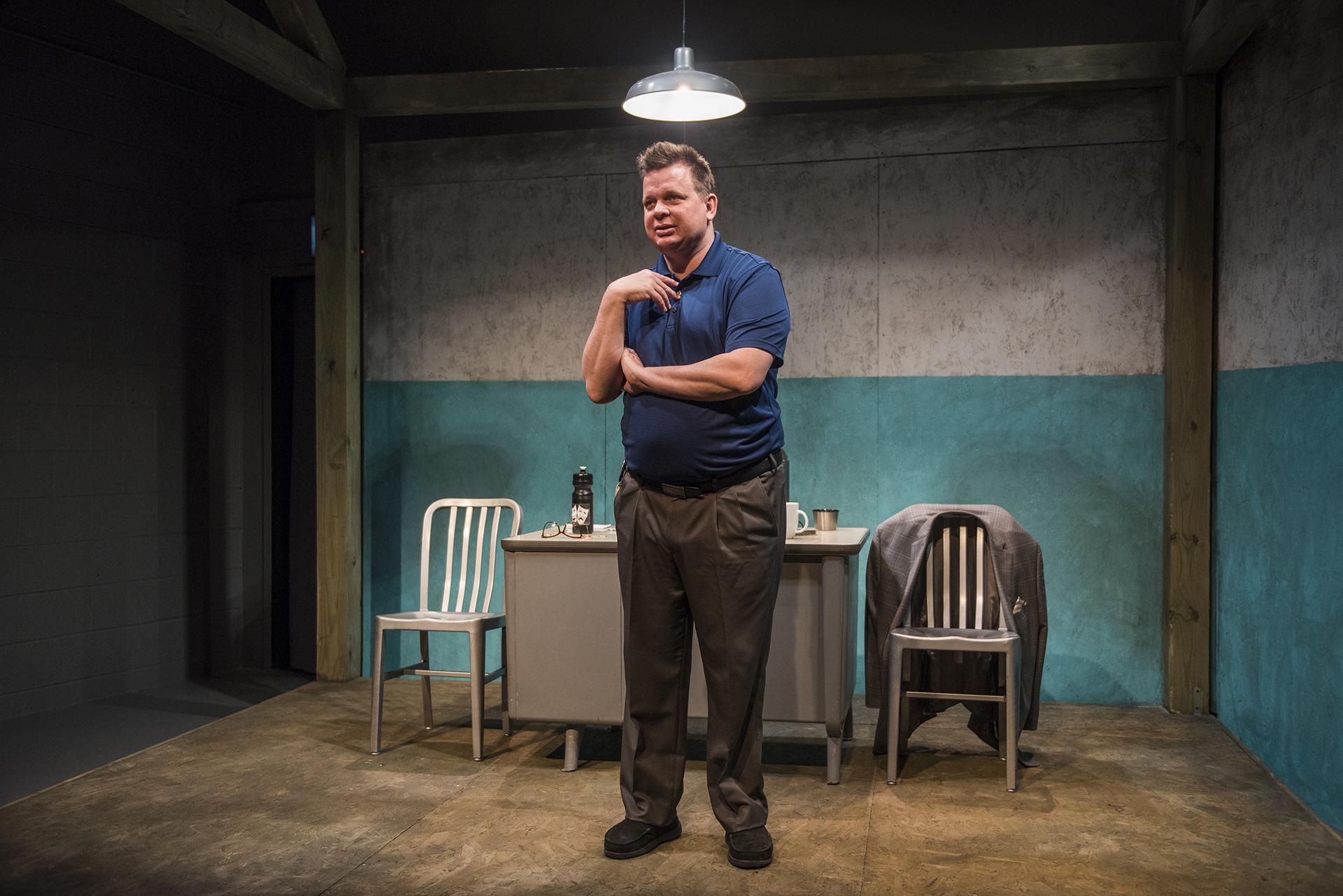 Joe Foust in “The Absolute Brightness of Leonard Pelkey” (Photo by Michael Brosilow)