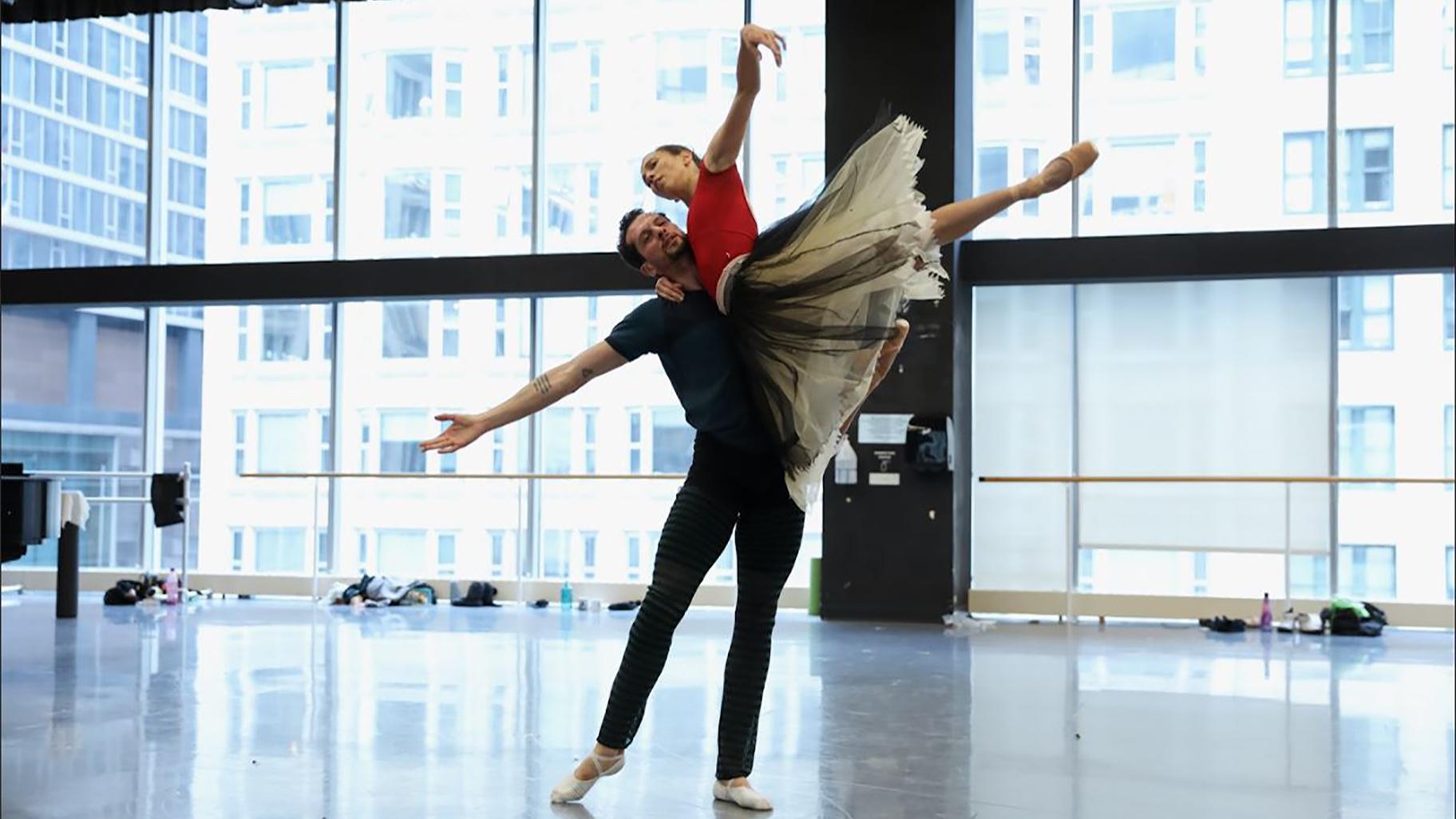 Two of the Joffrey’s leading dancers, Dylan Gutierrez and Anais Bueno.