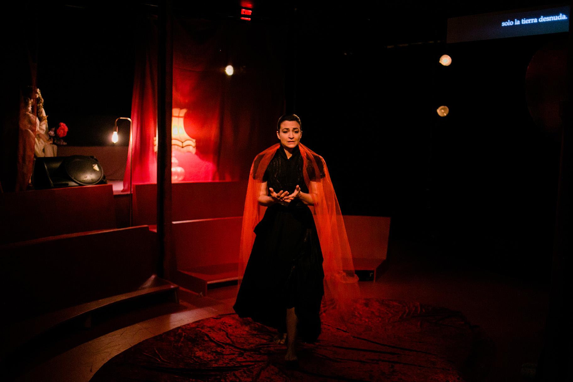 Melissa Lorraine in András Visky’s “Juliet” directed by Kevin V. Smith at Theatre Y. (Credit: Devron Enarson)