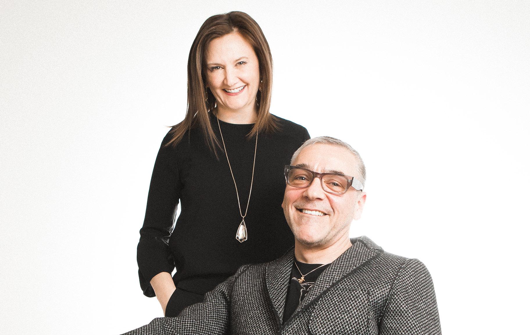 Writers Theatre Artistic Director Michael Halberstam and Executive Director Kate Lipuma. (Photo by Joe Mazza)