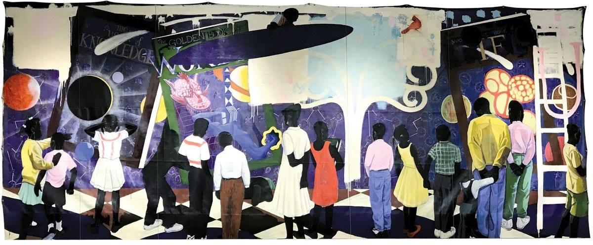 “Knowledge and Wonder” by Kerry James Marshall (Chicago Public Library / Facebook) 