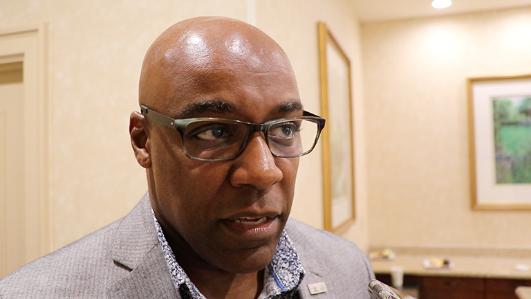 State Sen. Kwame Raoul (D-Chicago) (Evan Garcia / Chicago Tonight)