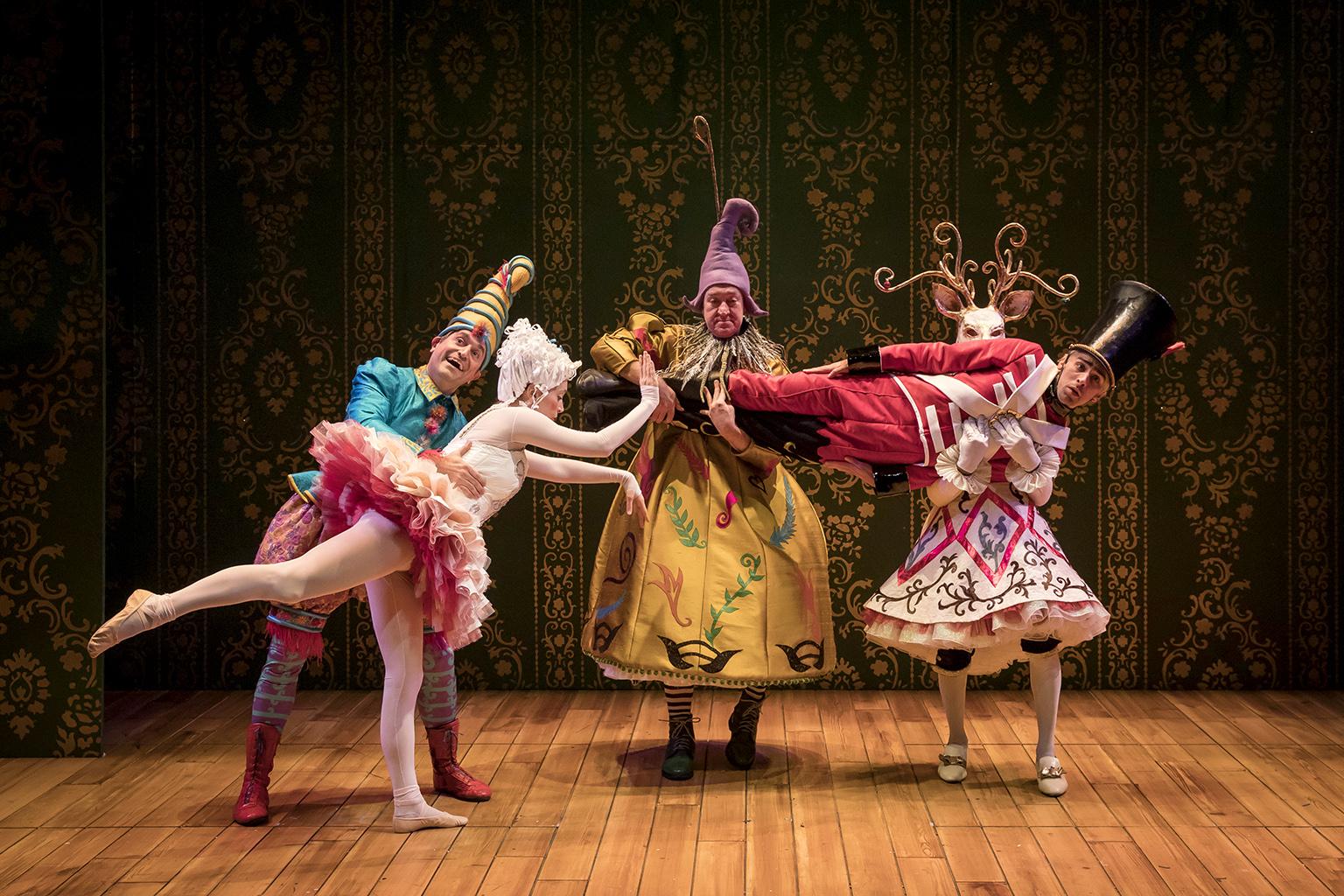 The cast of “The Steadfast Tin Soldier” at Lookingglass Theatre. (Photo by Liz Lauren)