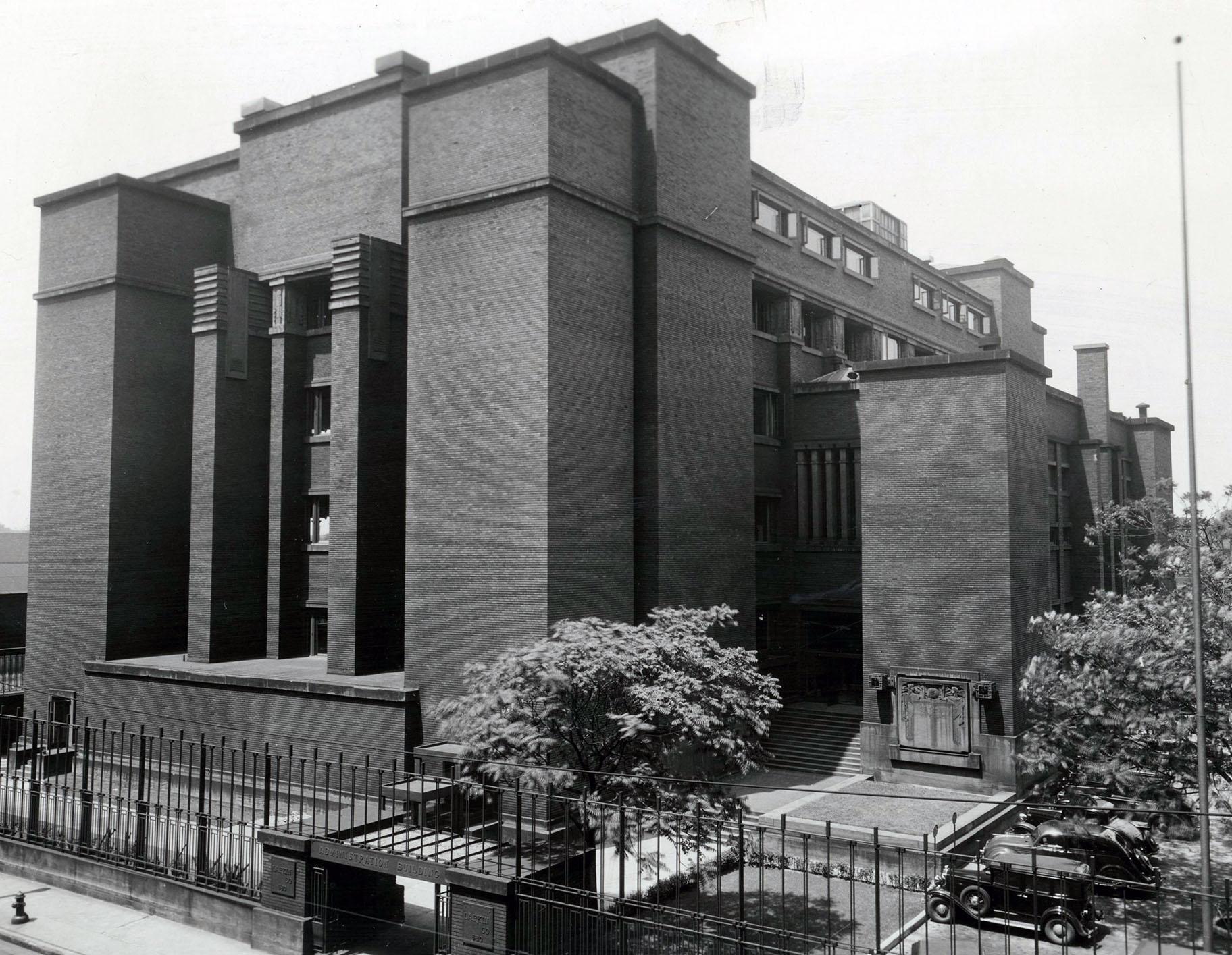 Frank Lloyd Wright, Larkin Administration Building, 1934. (Courtesy The Buffalo History Museum)