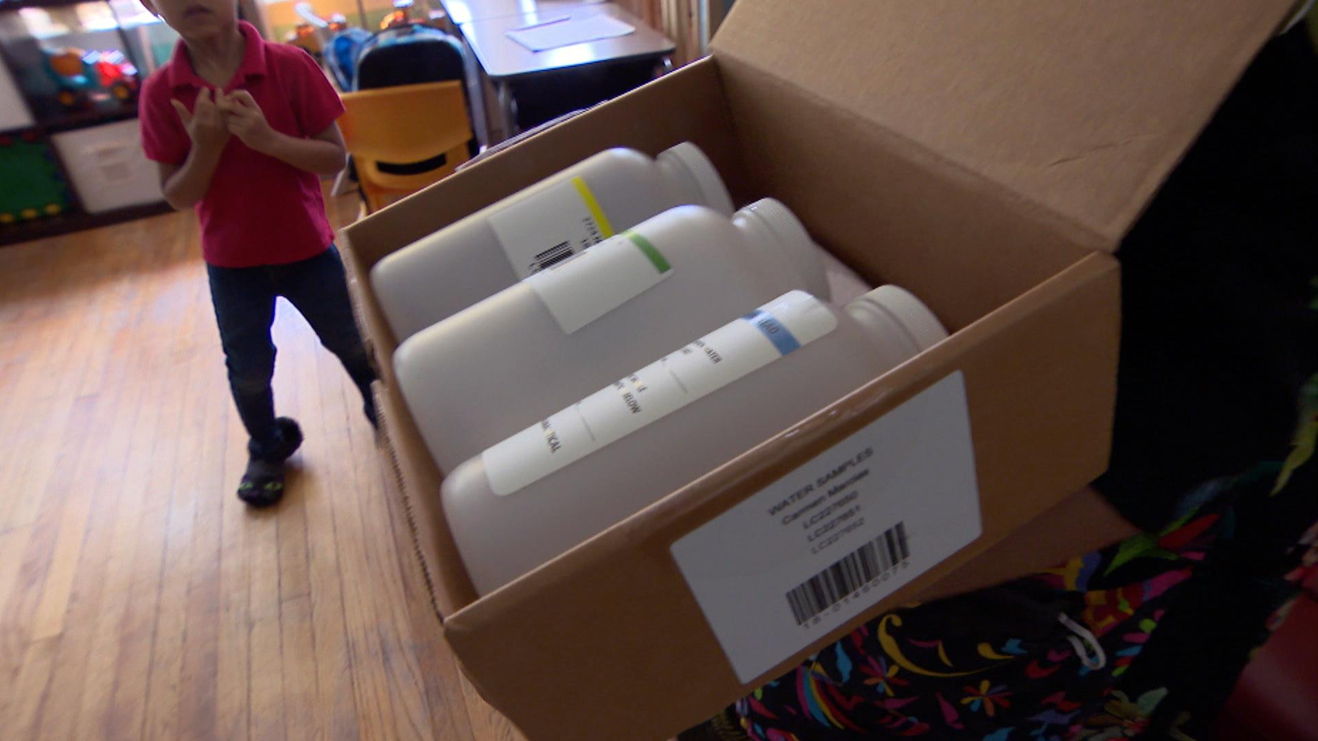 A water lead testing kit. (WTTW News)