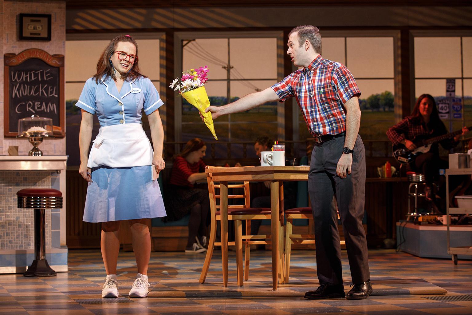 Lenne Klingaman and Jeremy Morse in “Waitress.” (Credit: Joan Marcus)