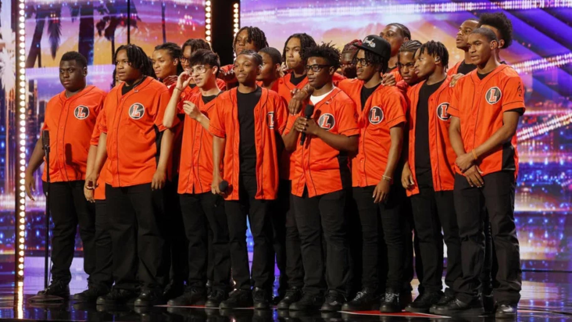 The Leo High School Choir on “America’s Got Talent.” (Courtesy of NBC)