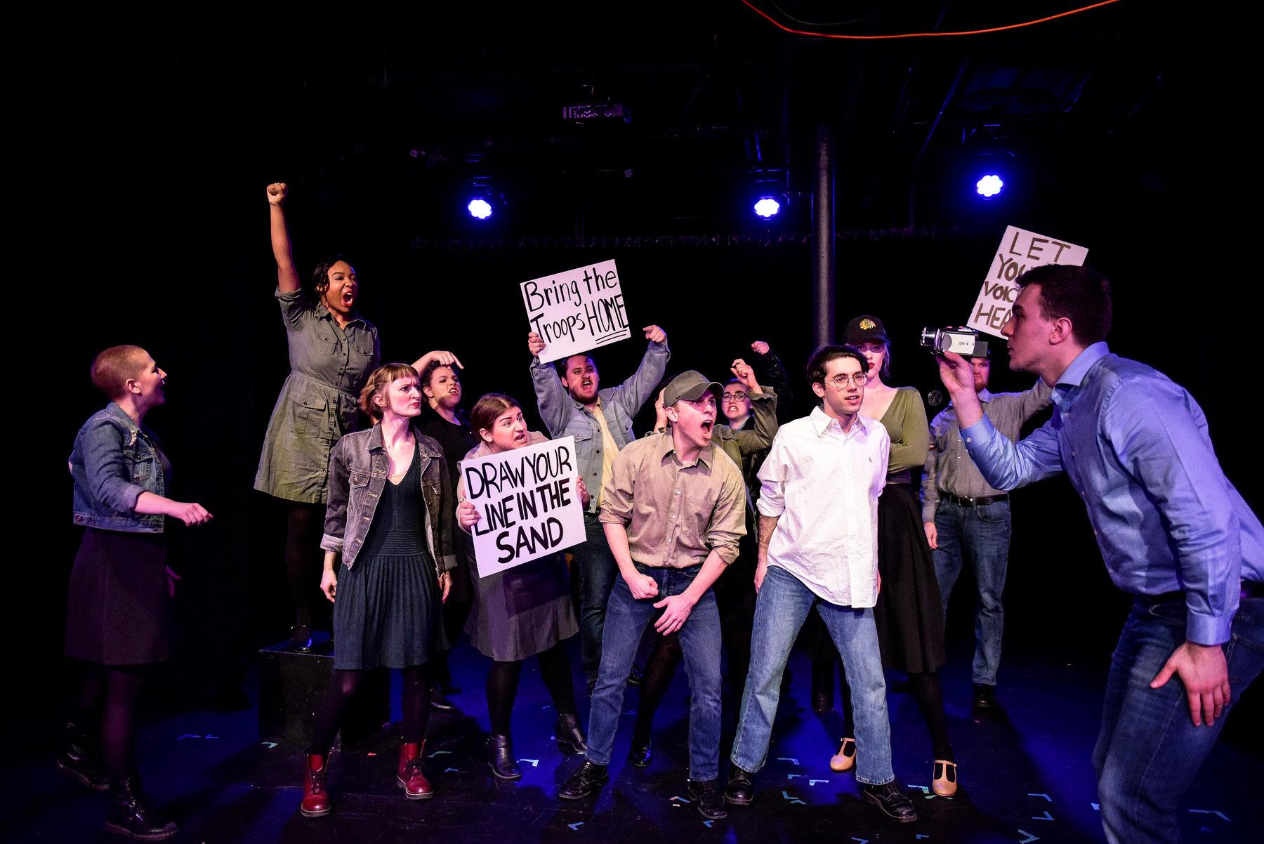 The cast of “Liberators: An American Musical,” which is part of the fourth annual Chicago Musical Theatre Festival (Evan Hanover)