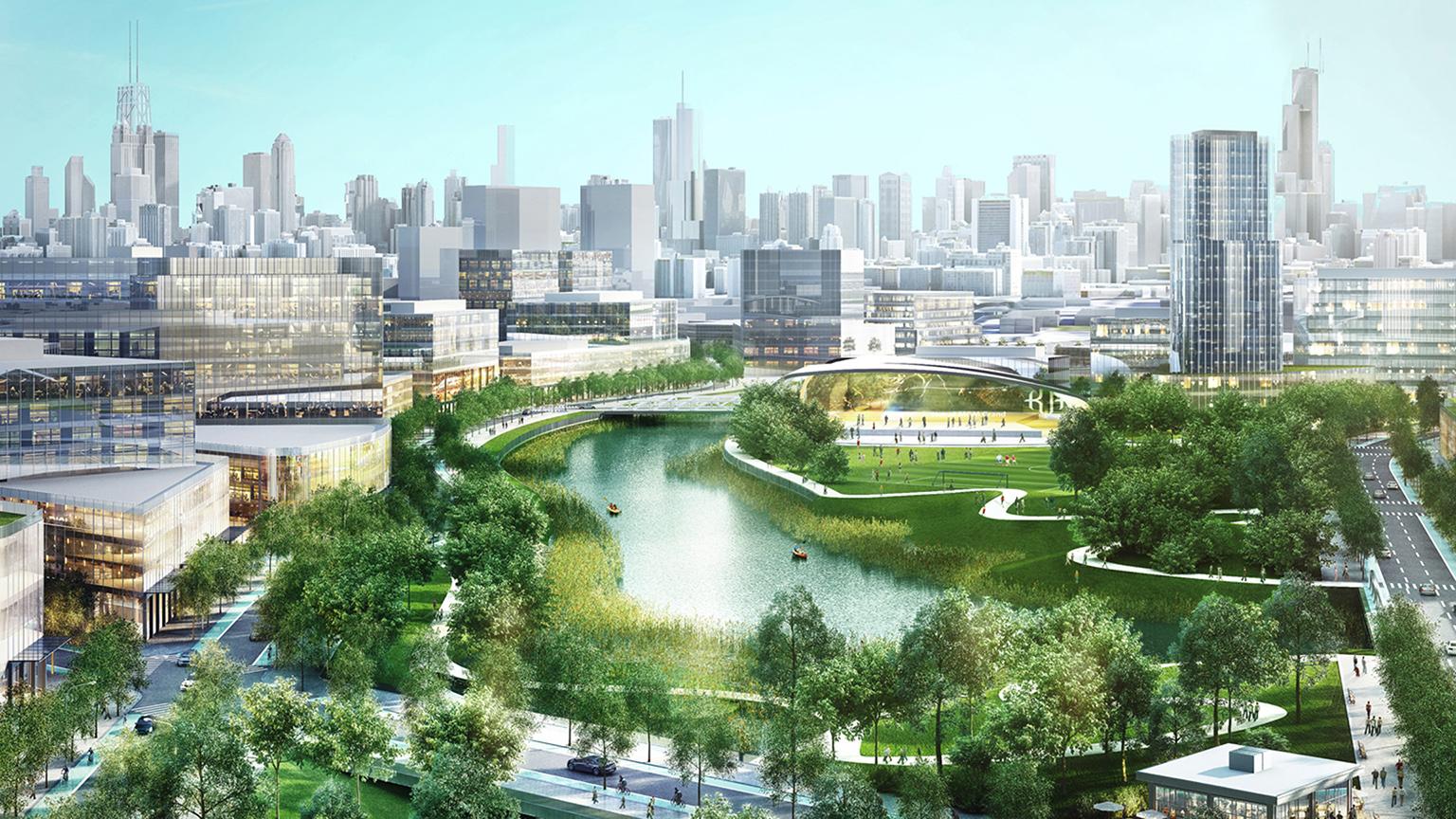 Lincoln Yards artist’s rendering (Courtesy Sterling Bay)