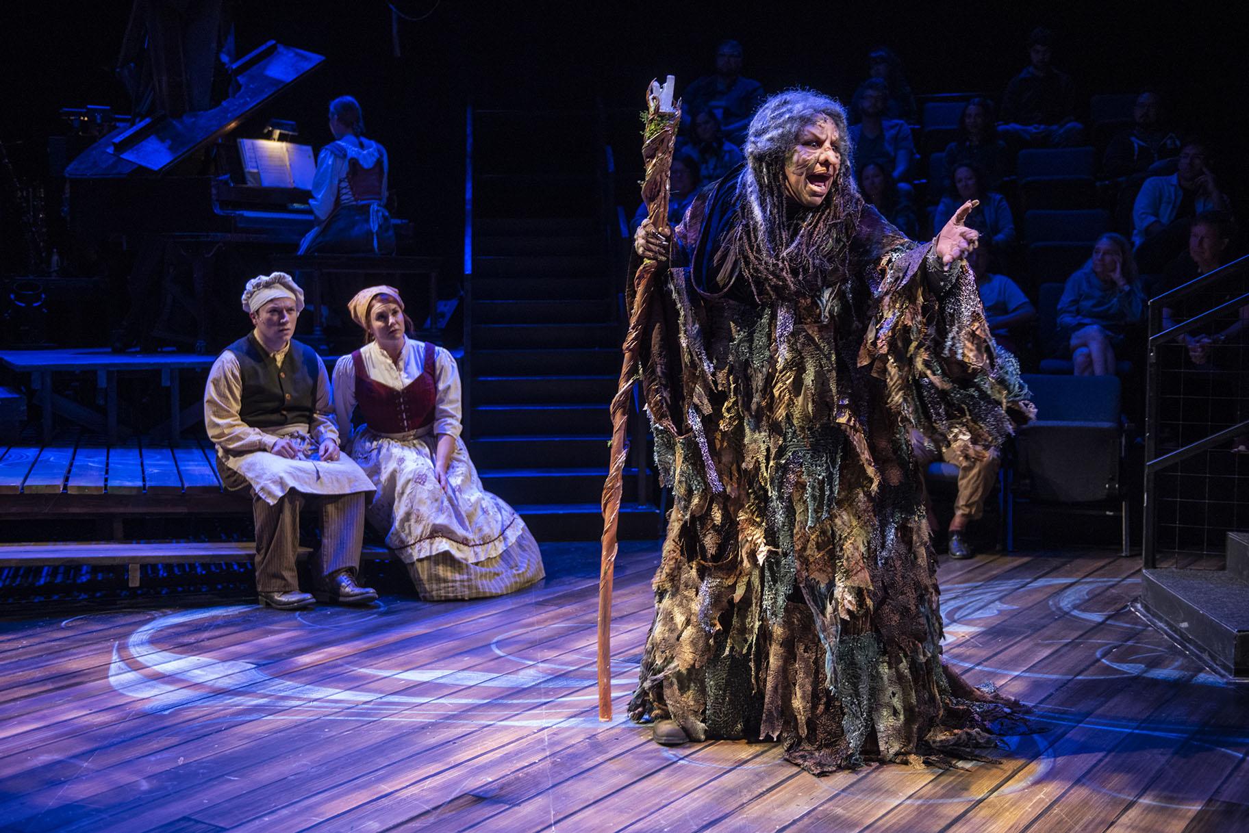 Michael Mahler, left, Brianna Borger, center and Bethany Thomas in “Into the Woods.” (Photo: Michael Brosilow)