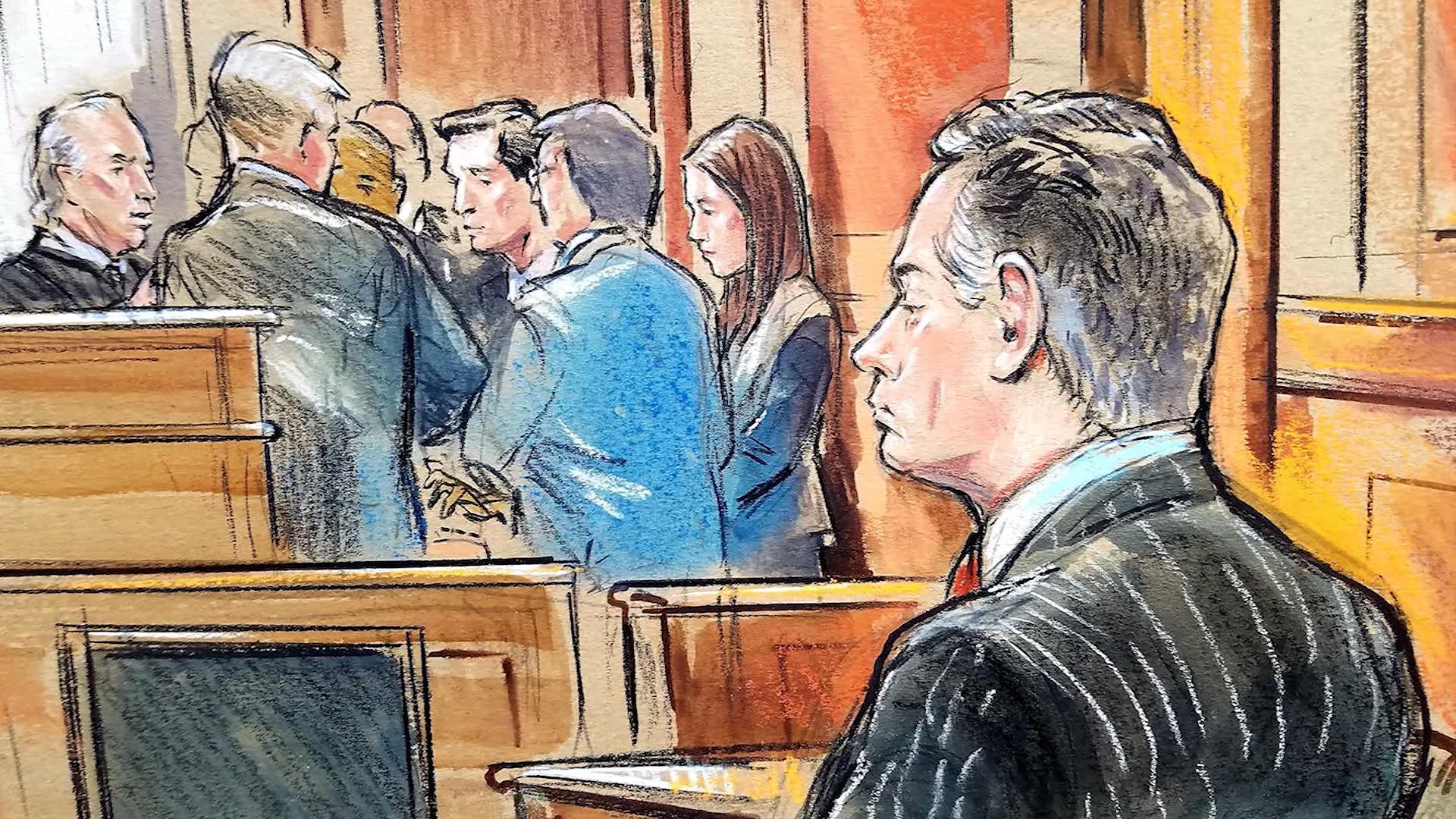 Courtroom sketch from the trial of Paul Manafort (CNN)