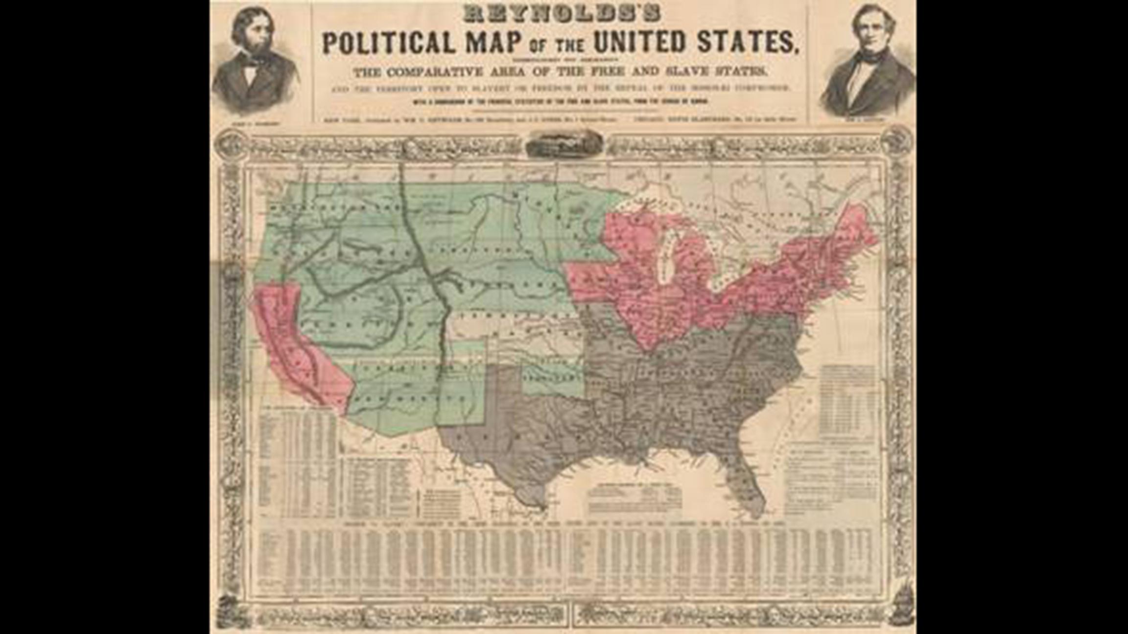 Peruse vintage maps like this 1856 beauty from Rufus Blanchard and William Reynolds at Chicago Cultural Center. (Courtesy of Chicago International Map Fair)