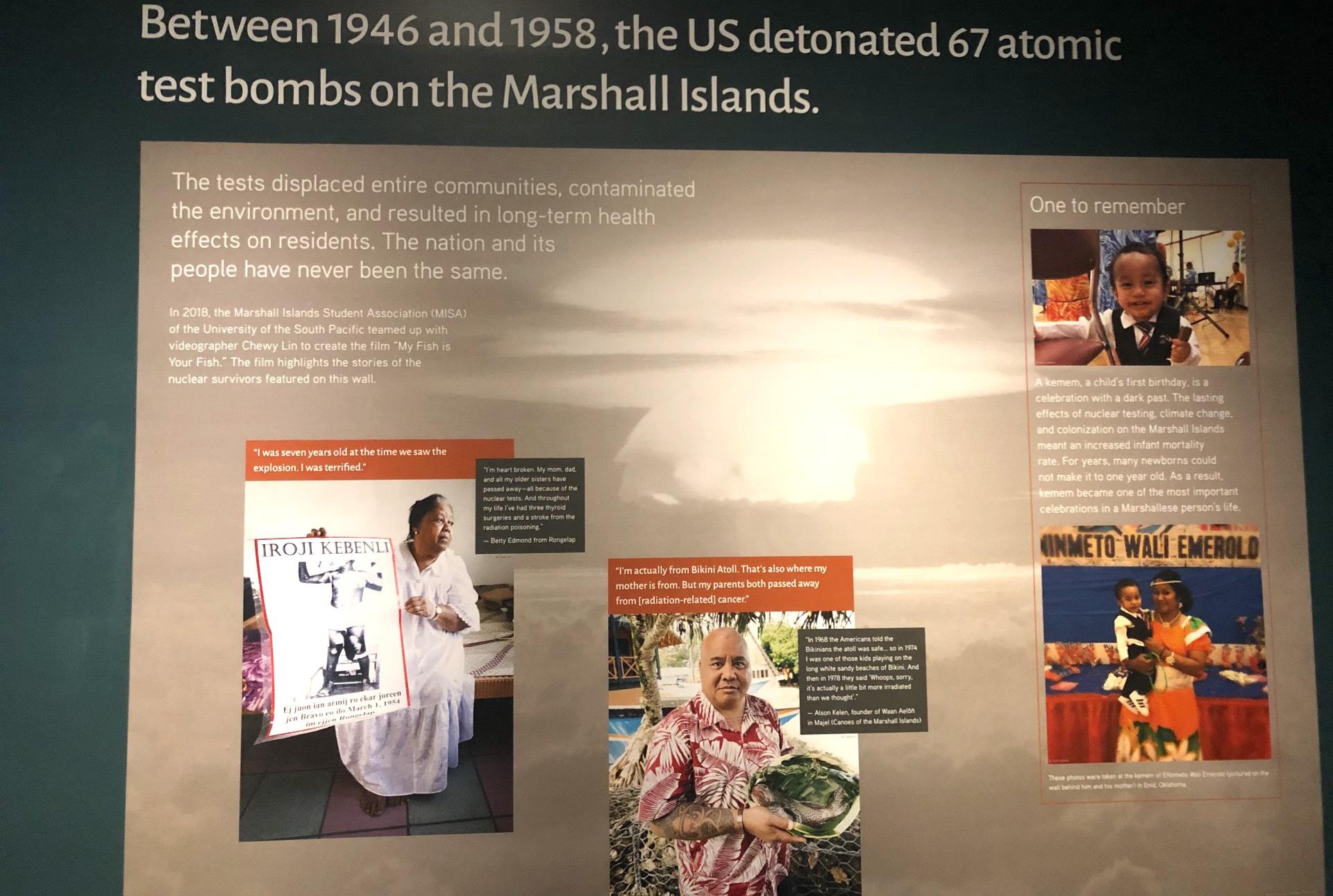 The Field Museum reworked its treatment of nuclear testing in the Marshall Islands based on feedback from the Marshallese. (Patty Wetli / WTTW News)