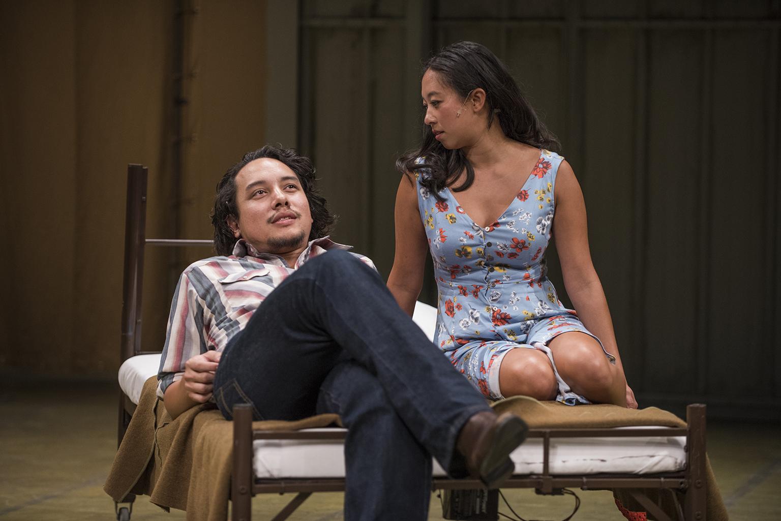 Matthew Yee and Aurora Adachi-Winter in “Vietgone.” (Photo credit: Michael Brosilow)