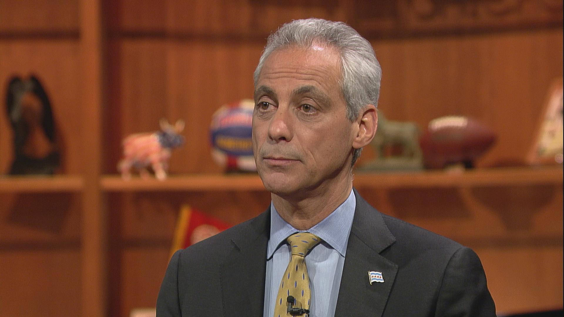 Mayor Rahm Emanuel most recently joined “Chicago Tonight” on March 29 for a one-on-one interview with Paris Schutz.