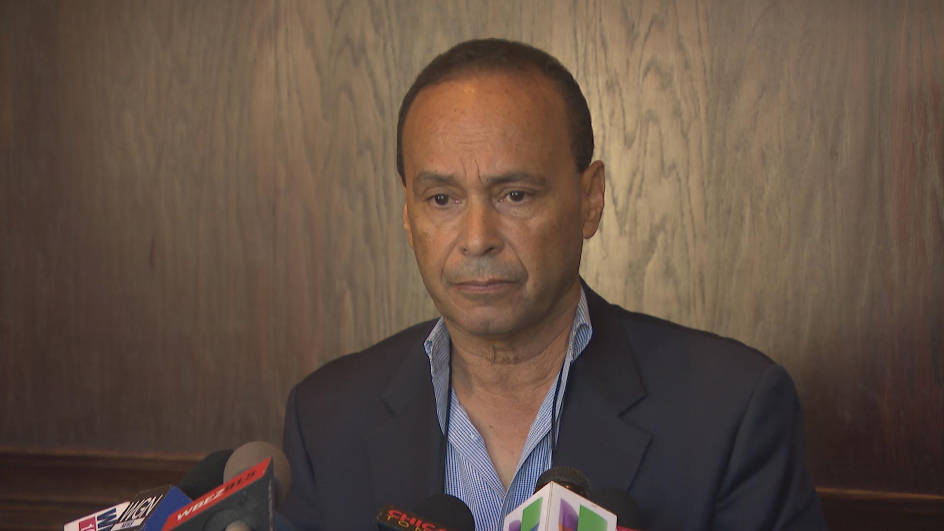 U.S. Rep. Luis Gutierrez announces Wednesday, Sept. 12, 2018 that he will not run for Chicago mayor. (Chicago Tonight)