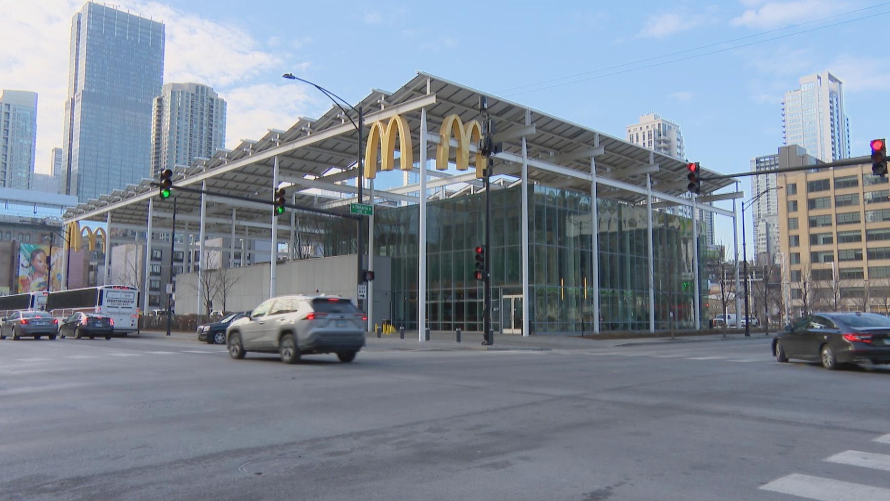 Carol Ross Barney designed the flagship McDonald’s location at 600 N. Clark St., Chicago.  (WTTW News)