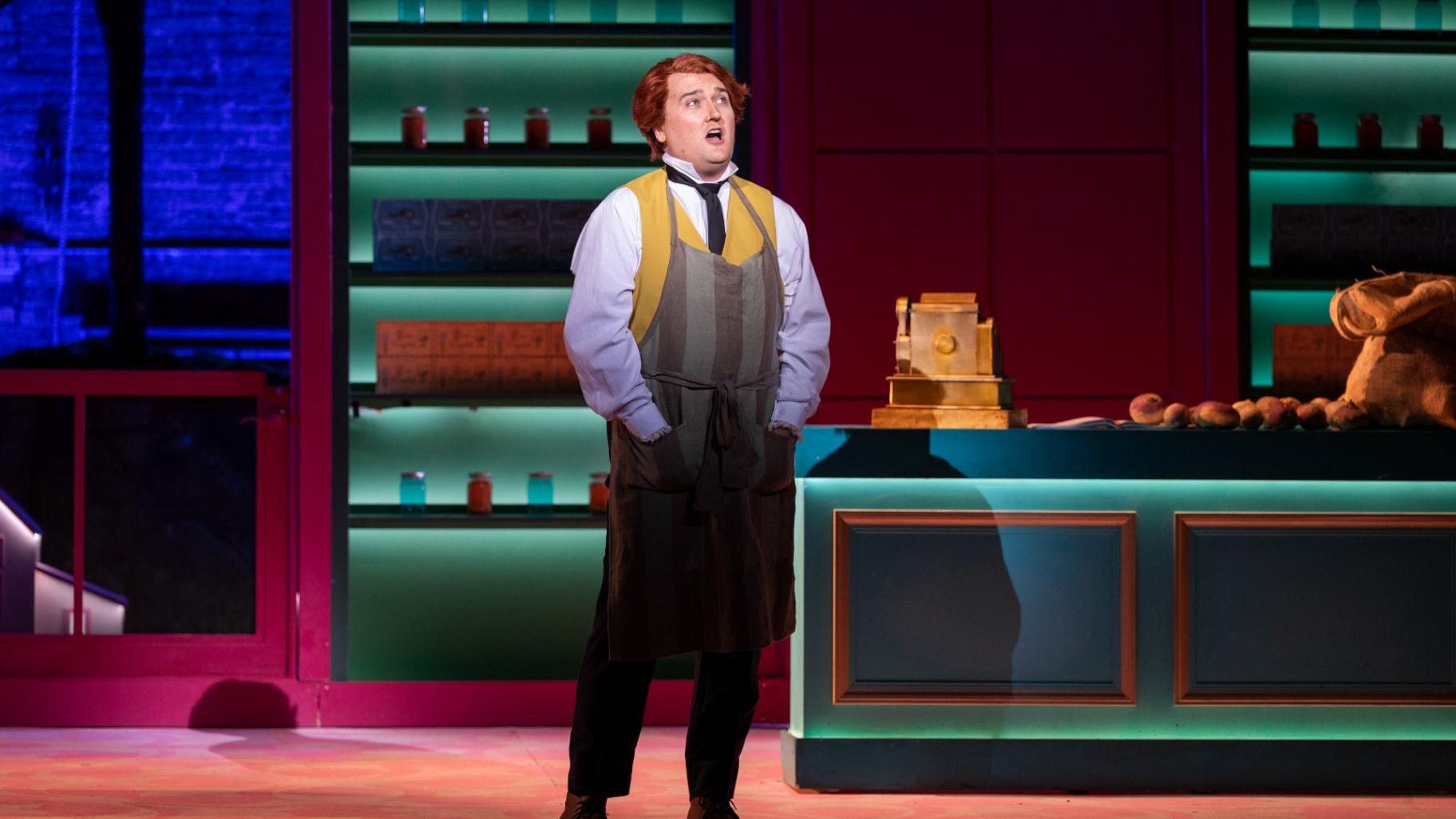 Miles Mykkanen in “Albert Herring.” (Michael Brosilow)