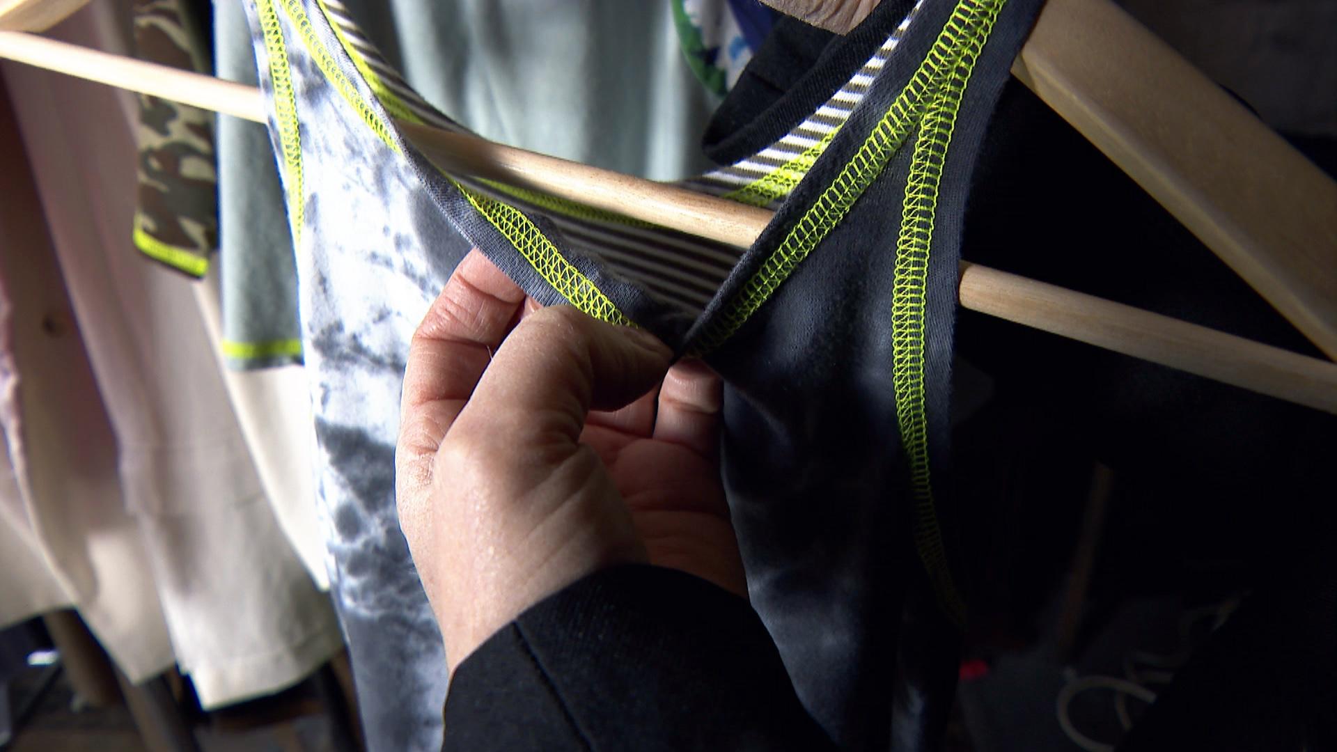 The seams of Minor Details clothing are flat and soft to provide extra comfort. (WTTW News)