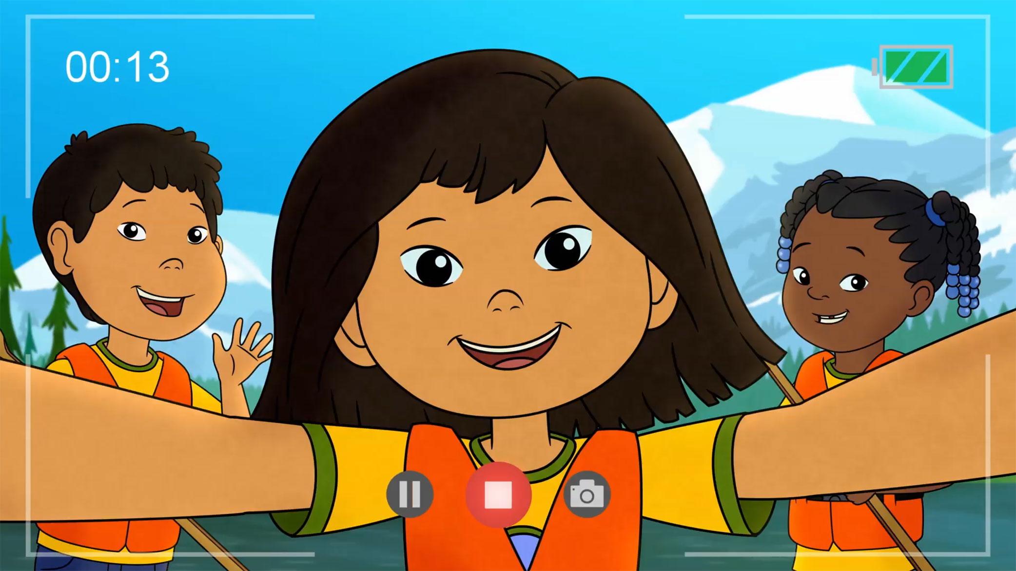 A still image from the new PBS Kids TV show “Molly of Denali.”