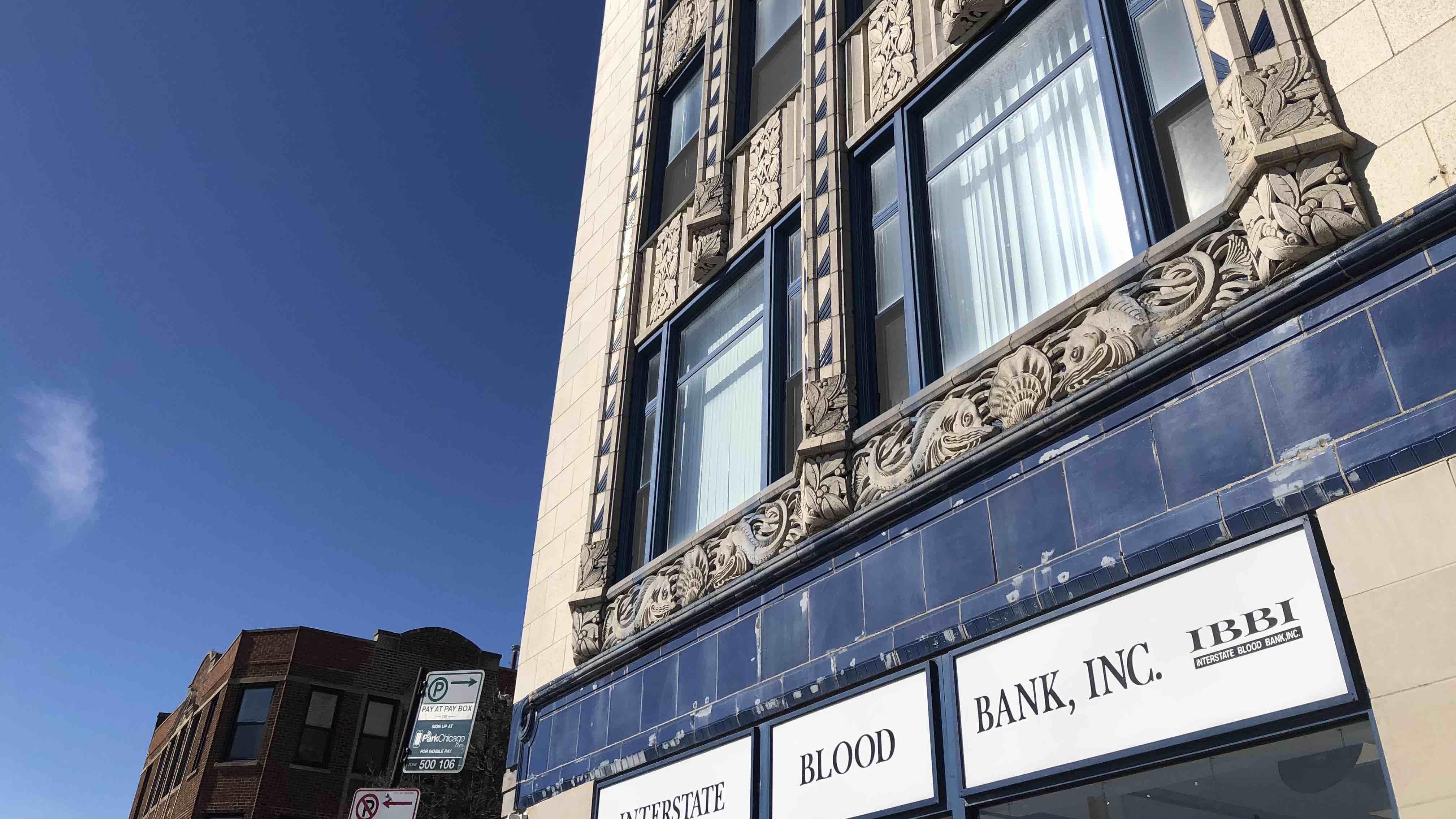 Terra cotta buildings like this one in Albany Park are often overlooked for landmark status and preservation. (Patty Wetli / WTTW News)