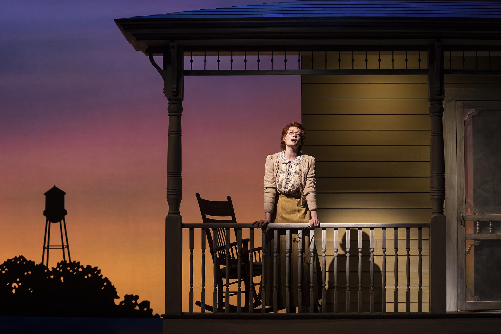 Monica West (Marian Paroo) in “The Music Man” with music and lyrics by Meredith Willson and a book by Meredith Willson and Franklin Lacey, directed by Mary Zimmerman. (Photo by Liz Lauren)