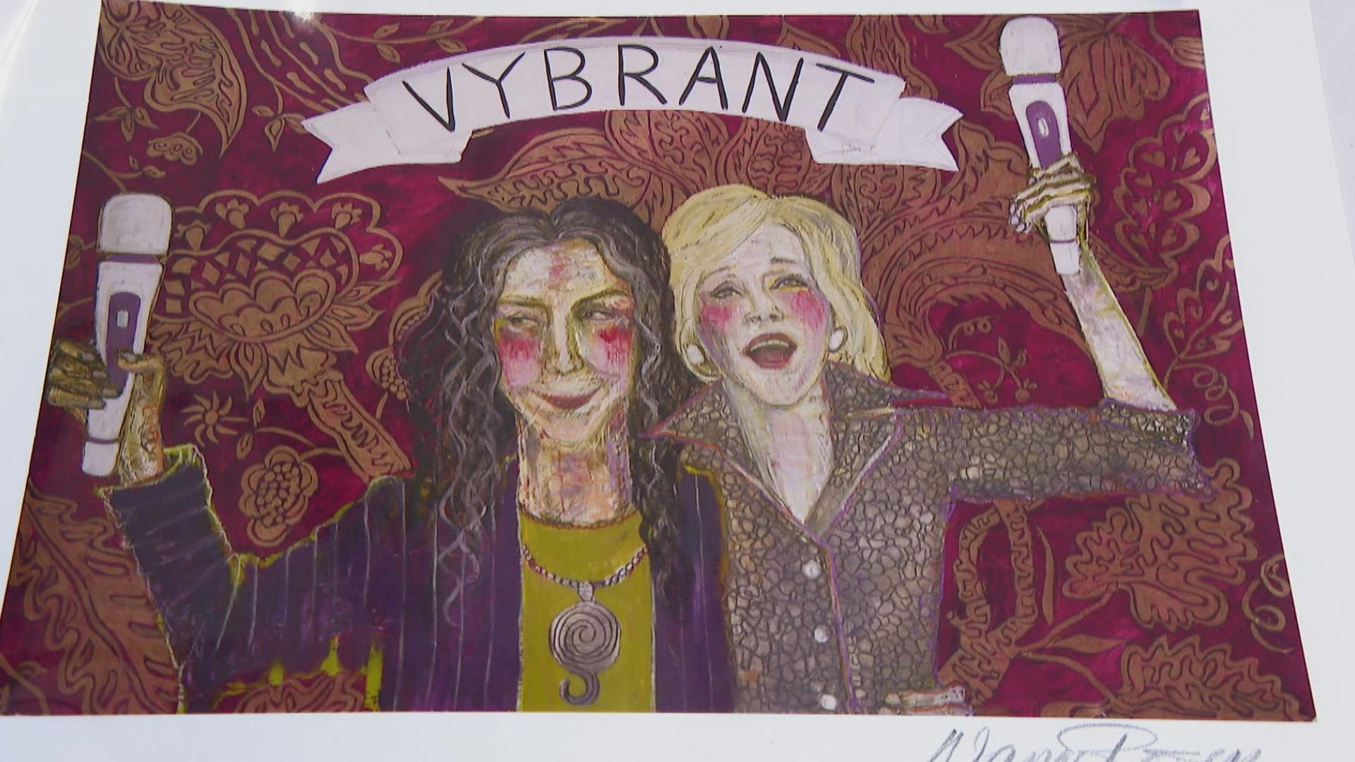 Chicago artist Nancy Rosen created original work for the Netflix series “Grace and Frankie” over the course of its eight-year run. (WTTW News)