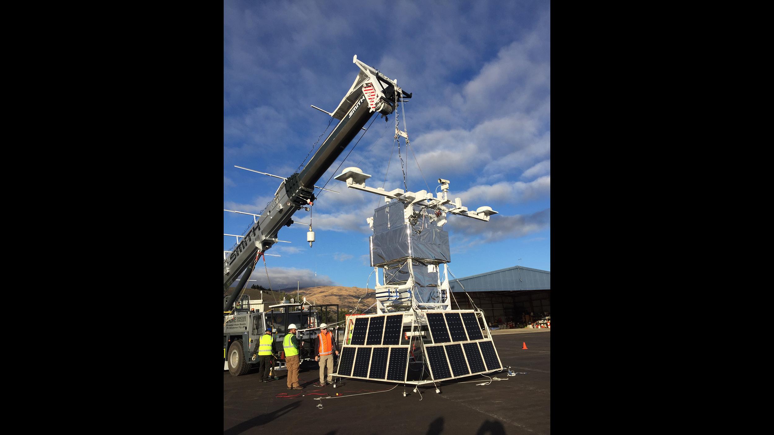 The NASA balloon mission led by Olinto will feature a 3,000-pound, $7 million ultra-sensitive telescope.  (Angela Olinto / University of Chicago)