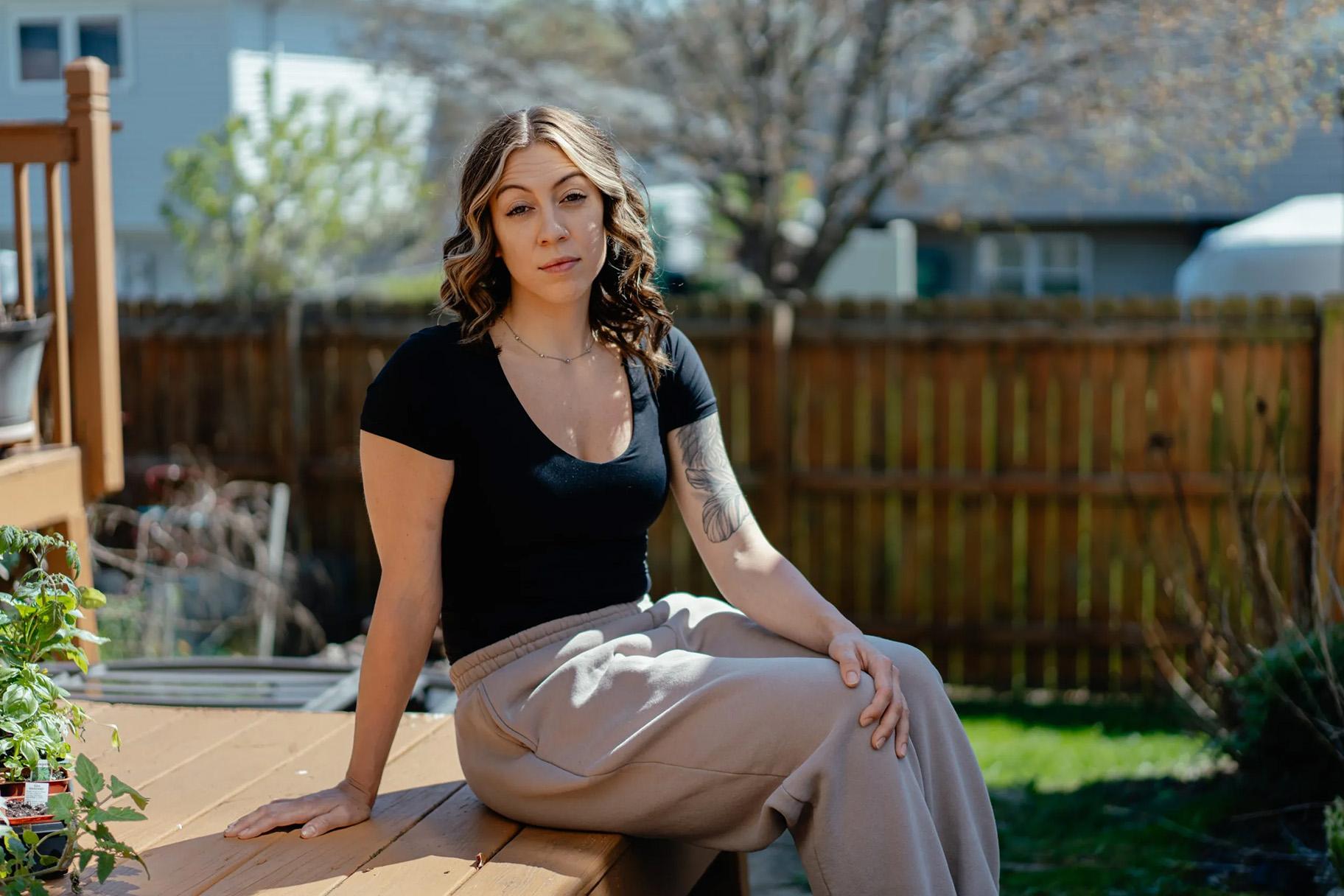 Catherine Lang had already been evicted from her apartment in a Chicago suburb when she was found not guilty of driving drunk. (Credit: Jamie Kelter Davis/For The New York Times)