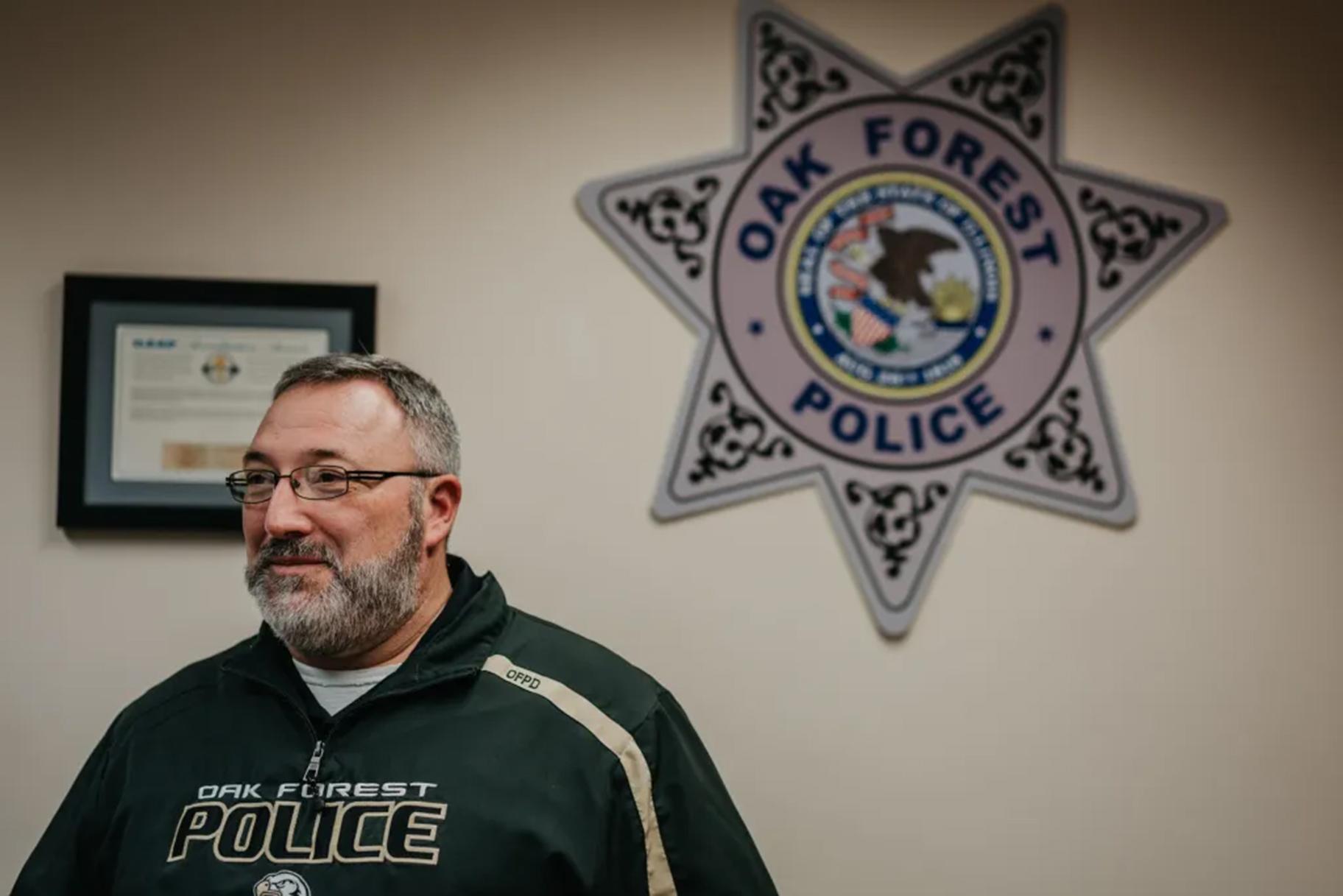 Jason Reid, who retired in March as the chief of police in Oak Forest, said arrests alone had not fixed the problem of crime around the Manchester Court Apartments. (Credit: Jamie Kelter Davis/For The New York Times)