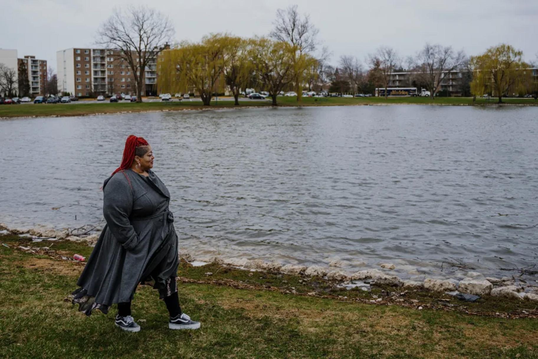 To avoid eviction, Ms. Diop had to sue the city of Palatine. She discovered someone accused of a crime had falsely given her residence as her home address. (Credit: Jamie Kelter Davis/For The New York Times)