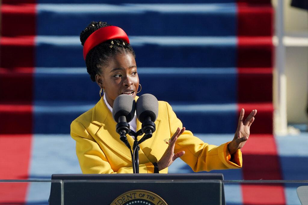 In this file photo dated Wednesday, Jan. 20, 2021, American poet Amanda Gorman recites a poem during the Inauguration of U.S. President Joe Biden at the U.S. Capitol in Washington, USA. (AP Photo / Patrick Semansky, FILE)