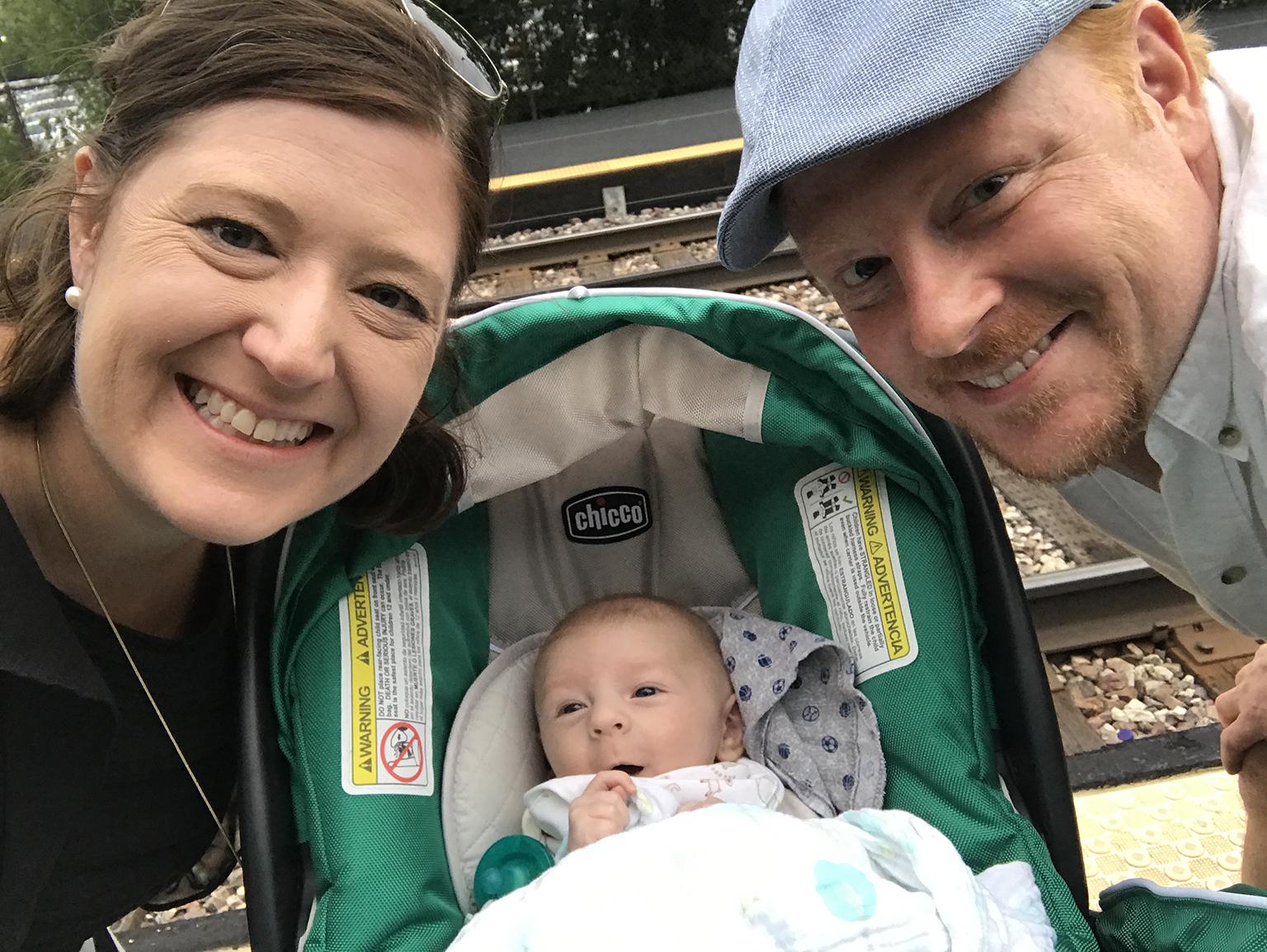 Genevieve and Darren Coady with their son, Oliver. (Courtesy Genevieve Coady)